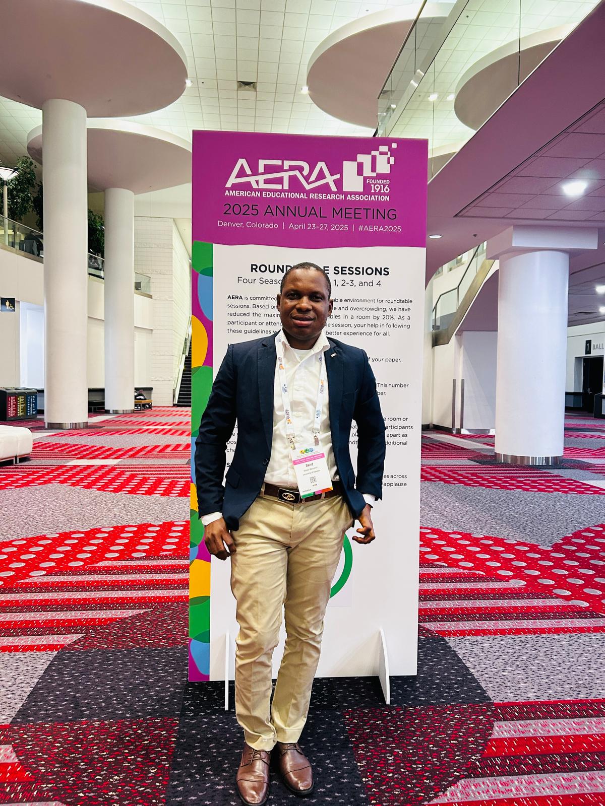 David Awoyemi at a conference venue