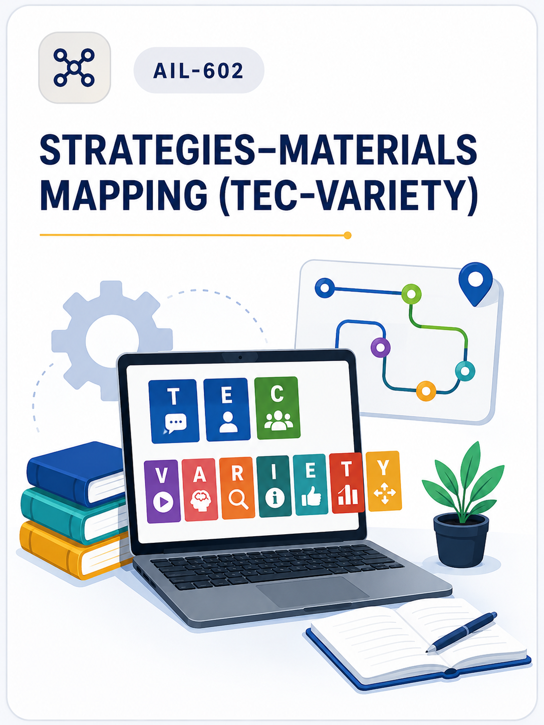 Screenshot of Strategies–Materials Mapping (TEC-VARIETY)